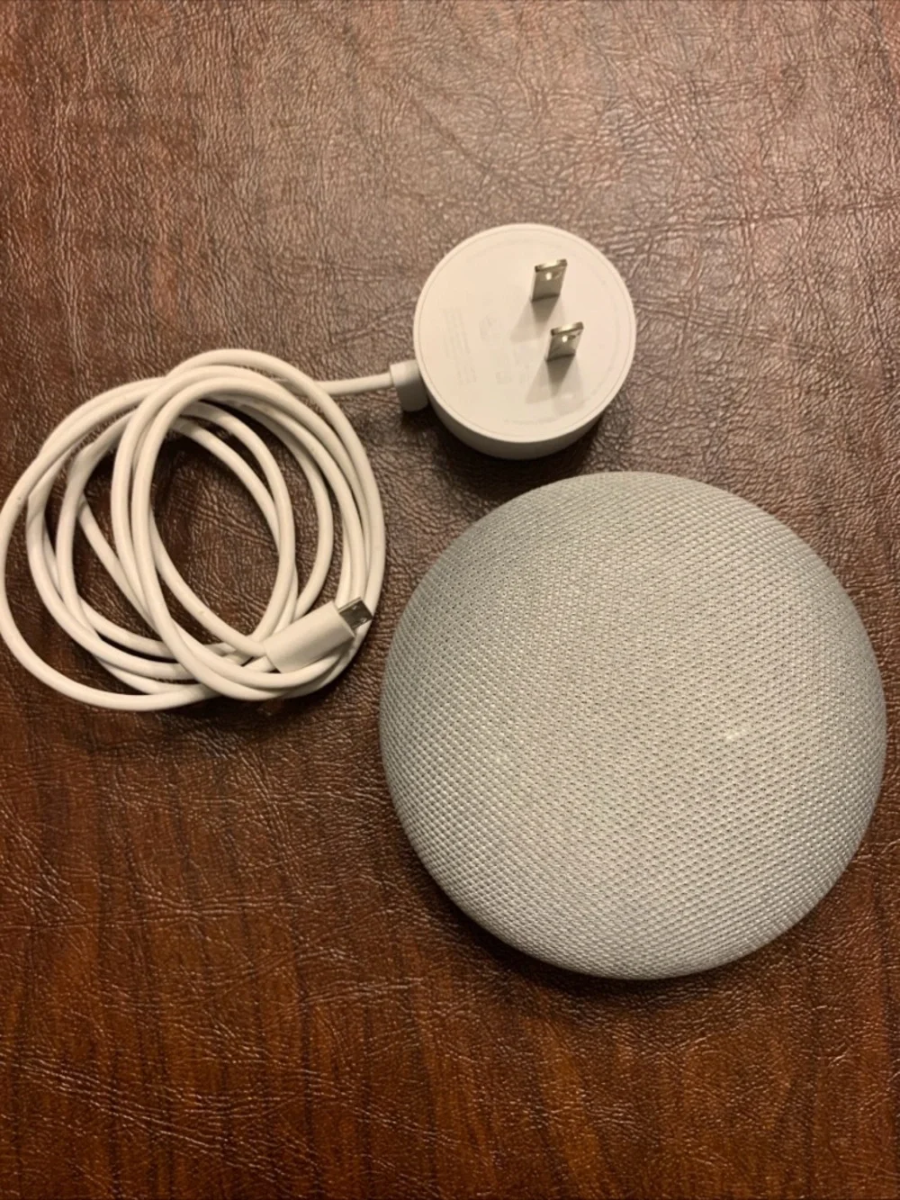 Google Home Mini Smart Speaker - Chalk Gray